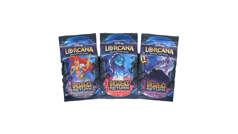 Disney Lorcana Ursula's Returns Card Booster - Sobres de ampliación (Inglés)