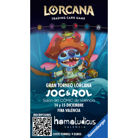 Diseny Lorcana - Gran Torneo de Valencia - Joc & Rol 14 y 15 de diciembre