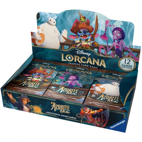 Disney Lorcana: Azurite Sea Card Booster - Caja de Sobres de Ampliación (24 Unidades) [PREVENTA]