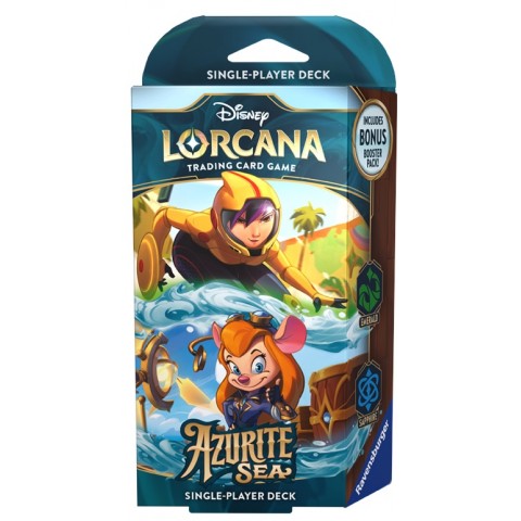 Disney Lorcana Emerald & Spapphire Starter Deck – Lorcana: Azurite Sea [PREVENTA]