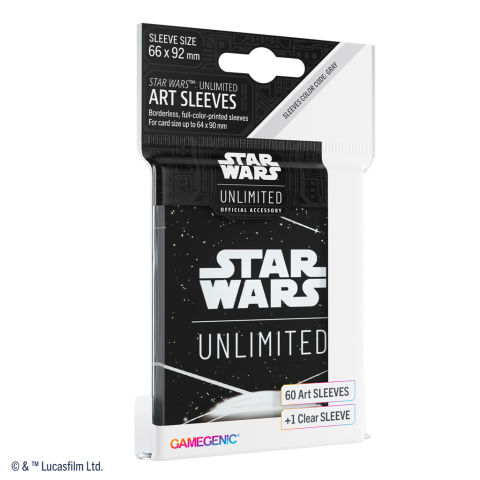 Star Wars: Unlimited Art Sleeves Card Back White [PREVENTA]