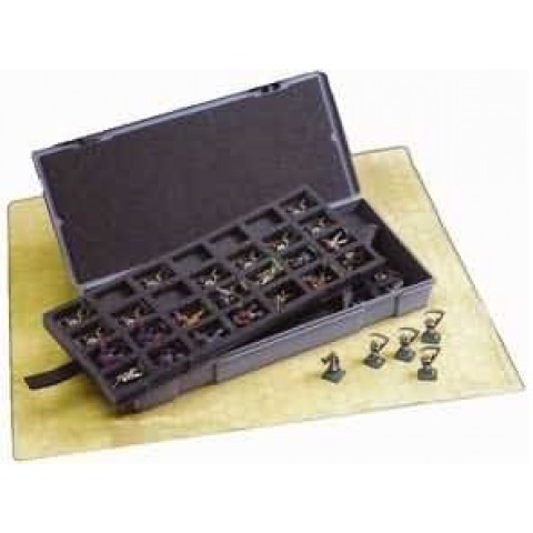 Chessex: Caja grande de almacenamiento de figuras: 56 figuras de 25 mm 