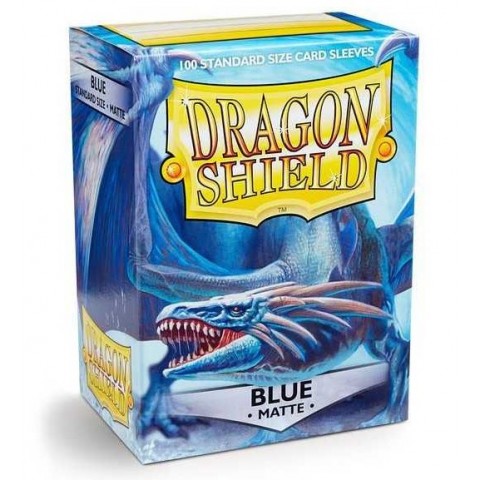 Fundas Dragon Shield - Estándar Matte Azul Oscuro (100 Unidades)