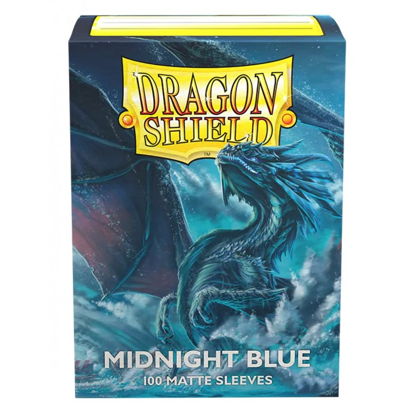 Fundas Dragon Shield - Estándar Matte Azul Medianoche (100 Unidades)