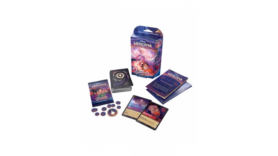 Disney Lorcana Amethyst & Ruby Starter Deck – Lorcana: Shimmering Skies