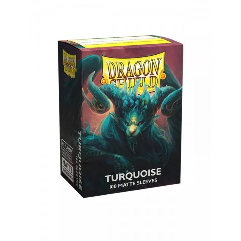 Fundas Dragon Shield - Estándar Matte Turquesa Atebeck (100 Unidades)