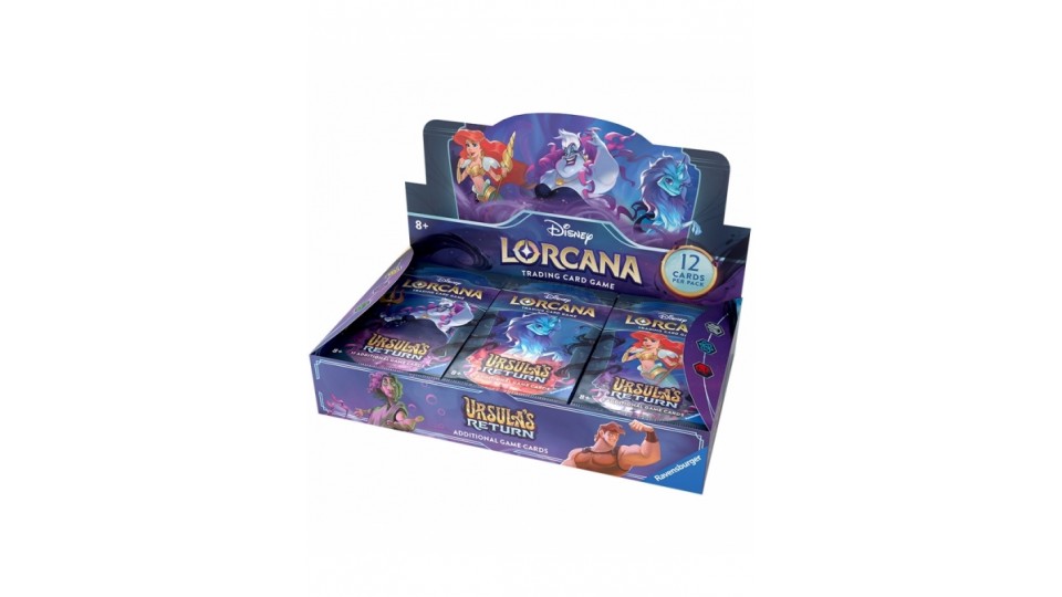 Disney Lorcana Ursula's Return Card Booster -Caja de Sobres de ampliación 24 unidades