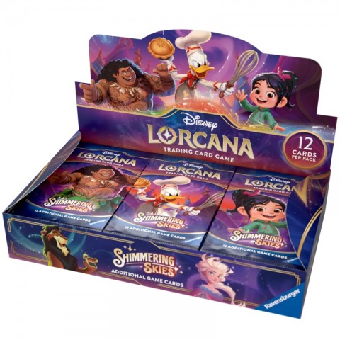 Disney Lorcana Shimmering Skies Card Booster - Caja de Sobres de ampliación 24 unidades