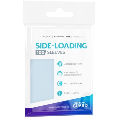 Ultimate Guard Standar Precise-Fit Sleeves Side Loading (Estándar Perfect Fit Carga Lateral) 64 x 89.5 mm