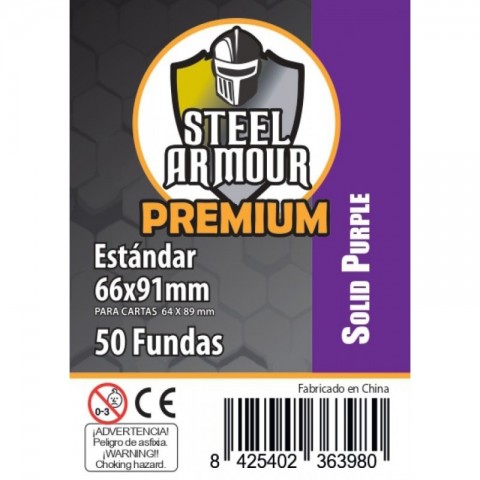 Fundas Steel Armour Estándar PREMIUM Solid Purple (50)